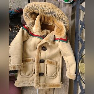 Jordan Craig Kids Tan Faux Fur Coat